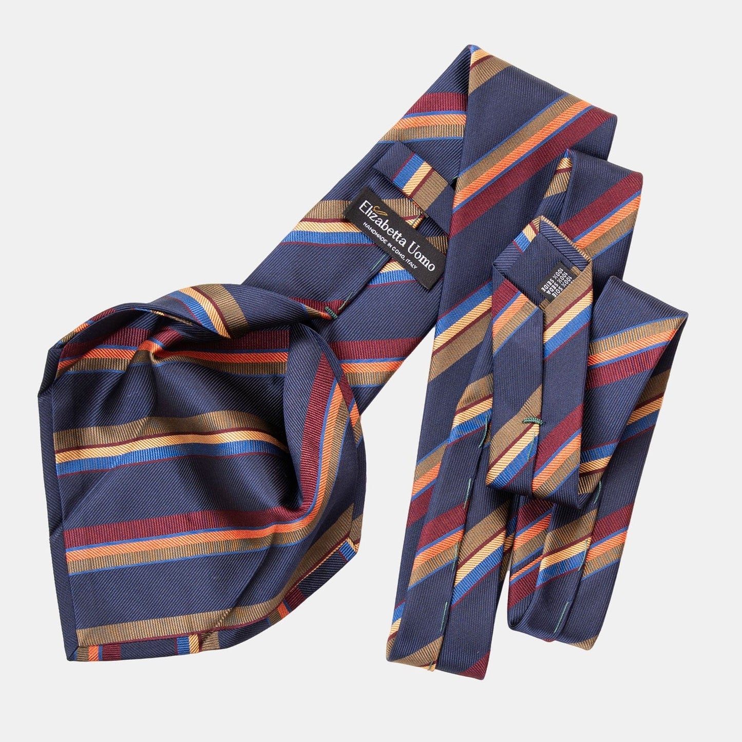 Battisti - Silk Jacquard Tie - Navy - My Men's Shop