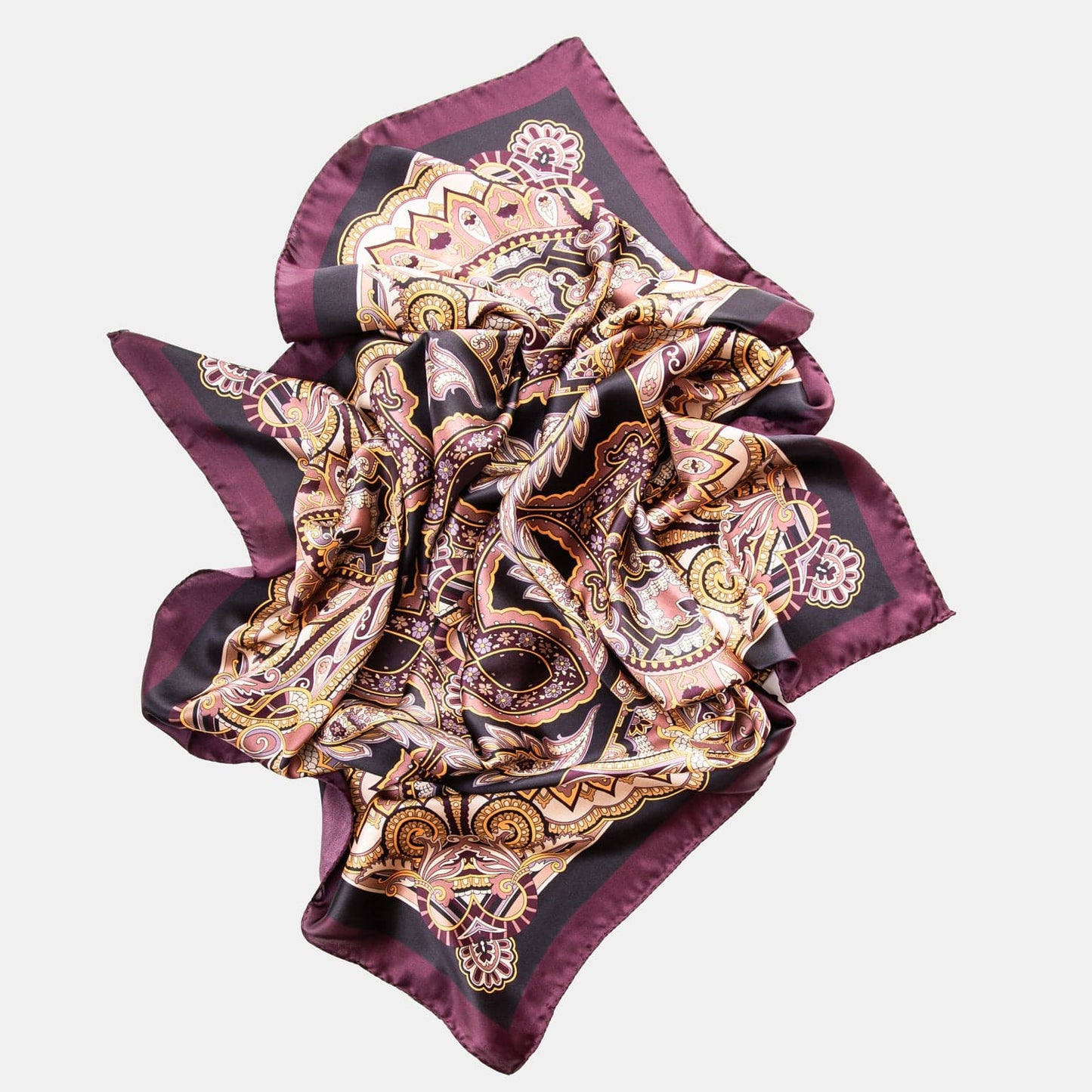 Malta - Silk Foulard - Plum - My Men's Shop