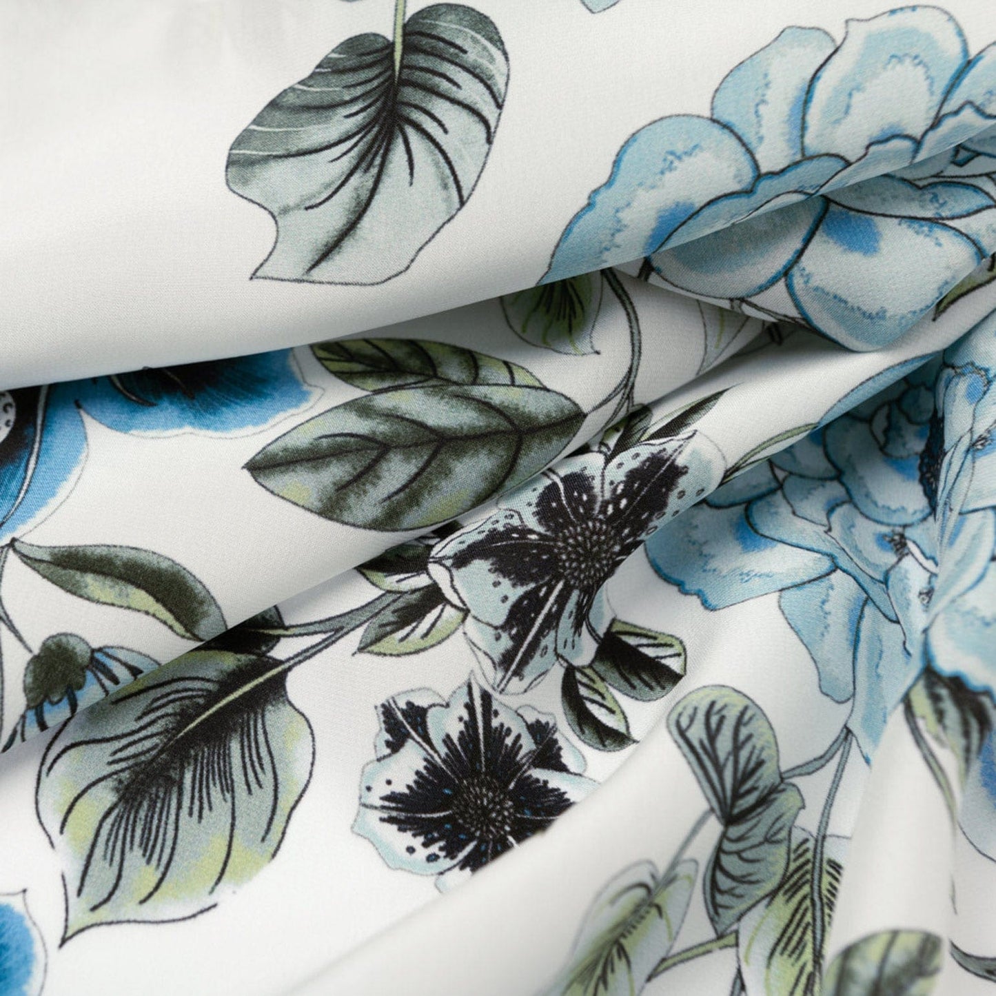 Bella - Silk Scarf Shawl - Blue - My Men's Shop