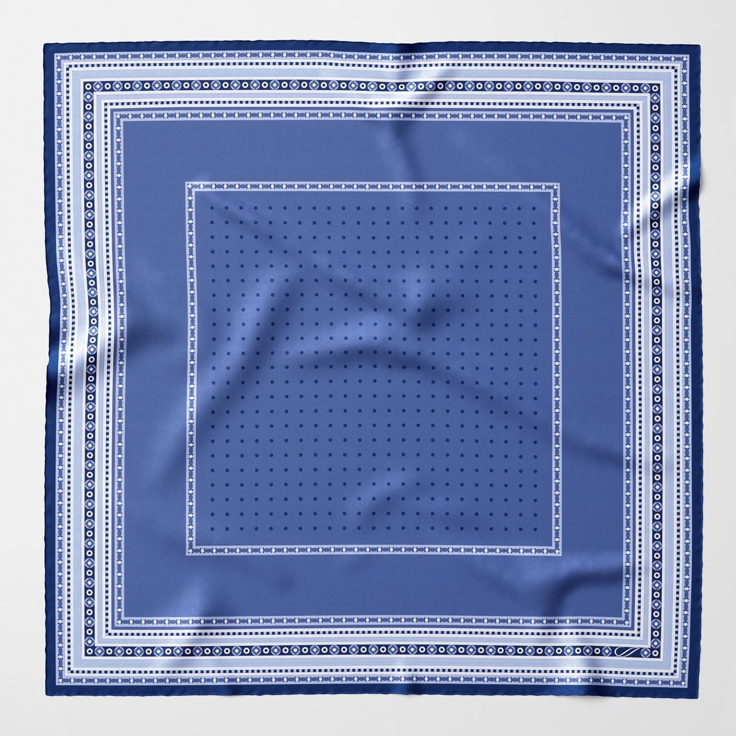 Verona - Silk Neckerchief - Blue