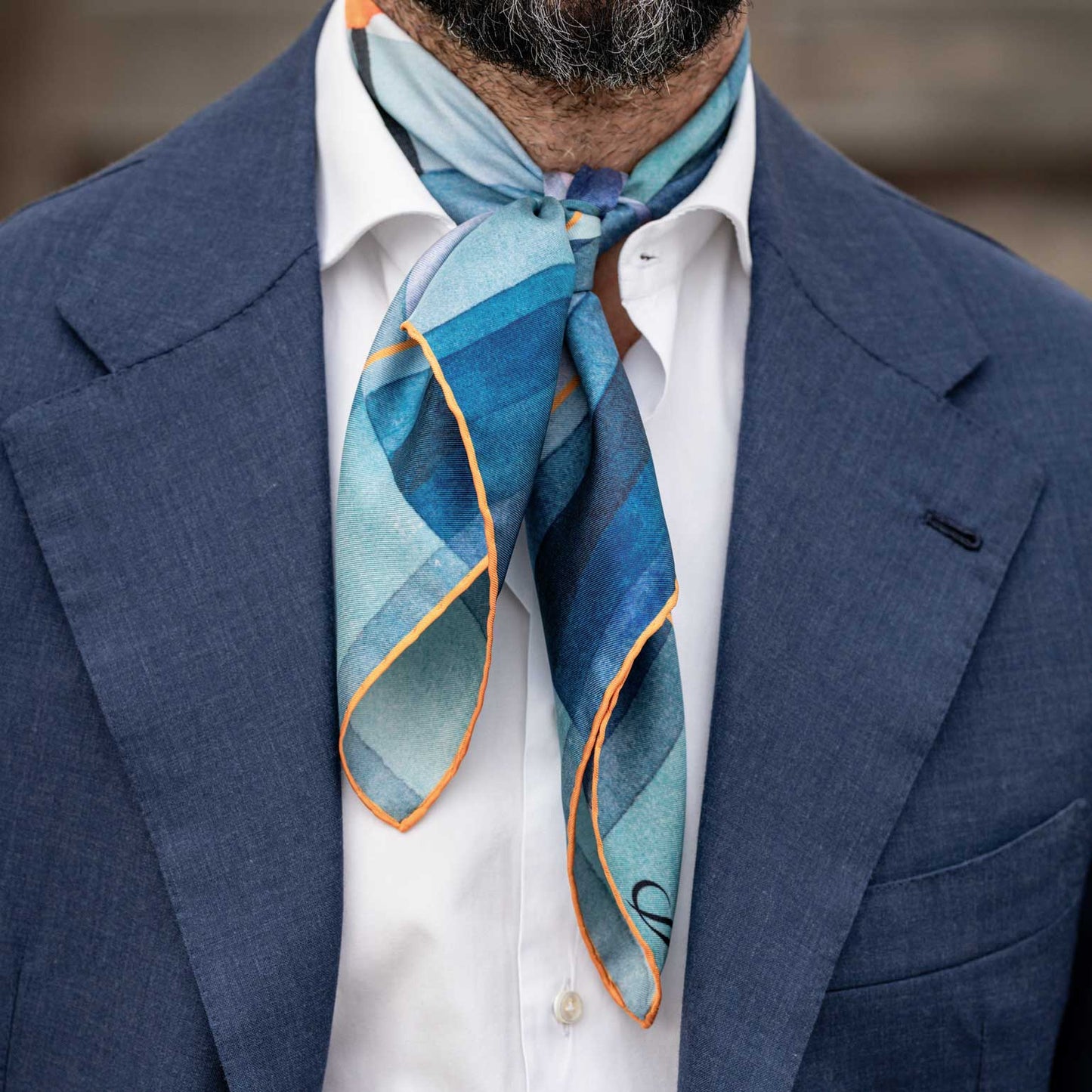 The Harbinger of Autumn - Silk Neckerchief