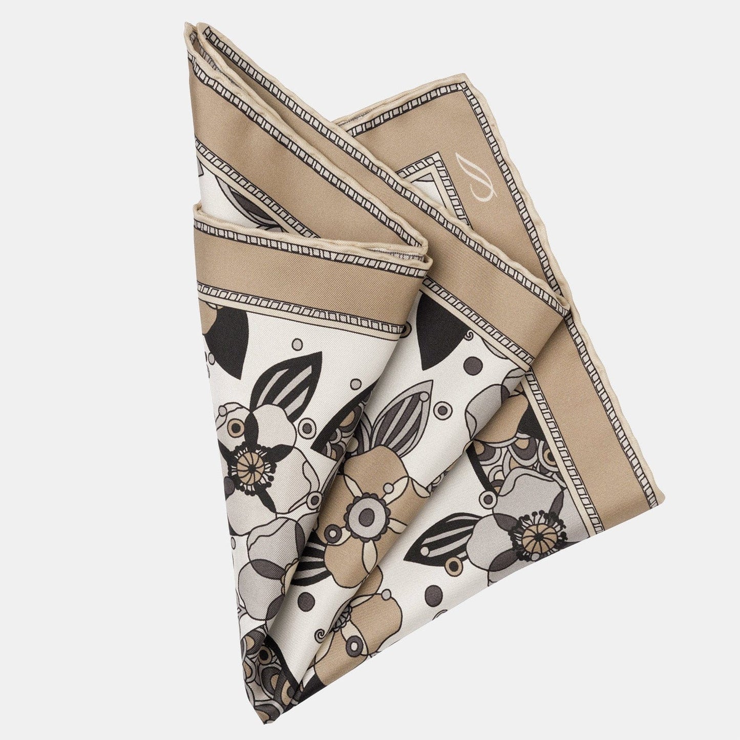 Martino - Silk Pocket Square - Sand - My Men's Shop