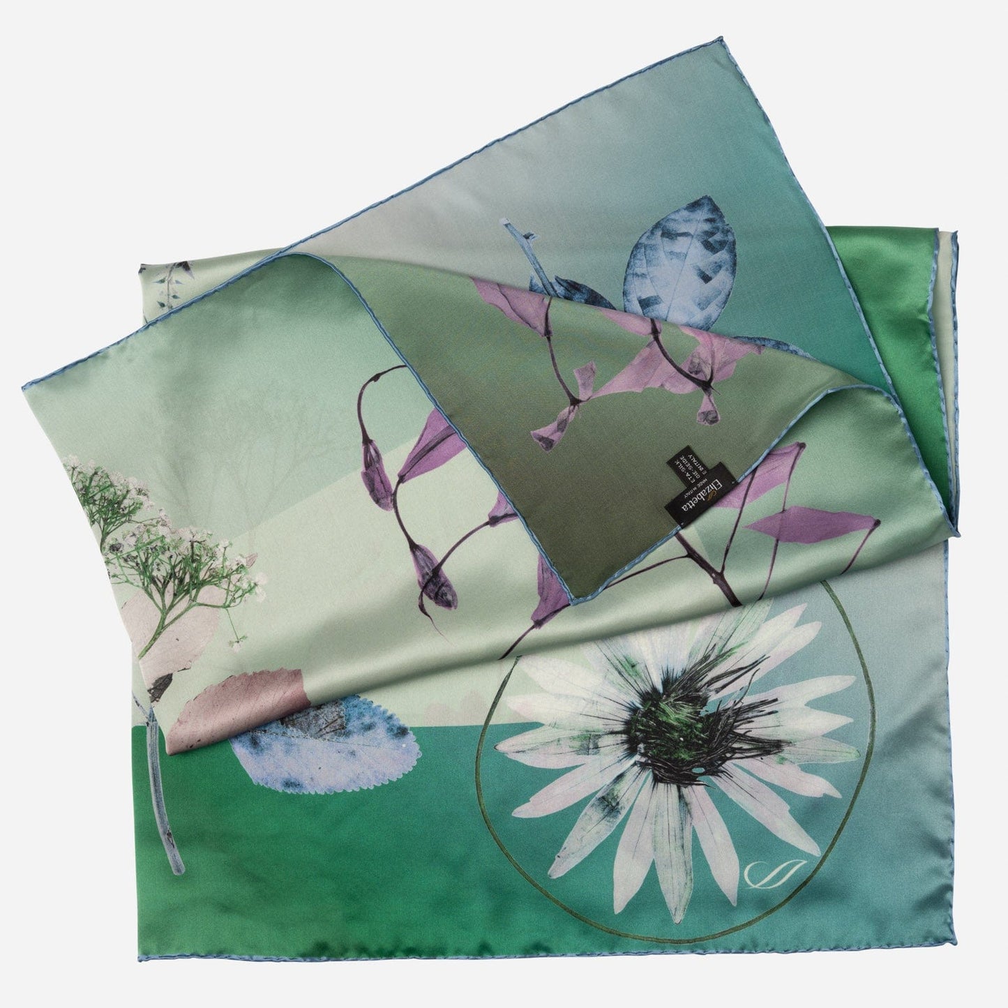 Cristina - Silk Foulard - Laurel Green