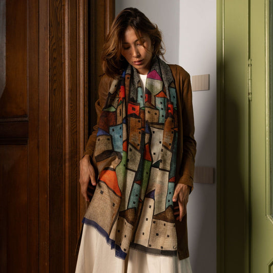 Villaggio - Wool Scarf - Tan - My Men's Shop