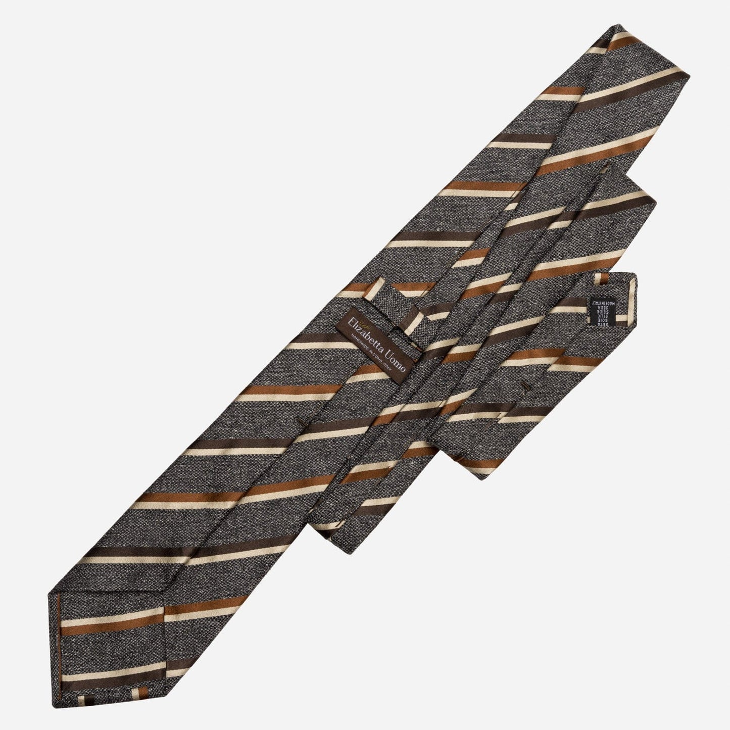 Velletri - Silk Jacquard Tie - Steel