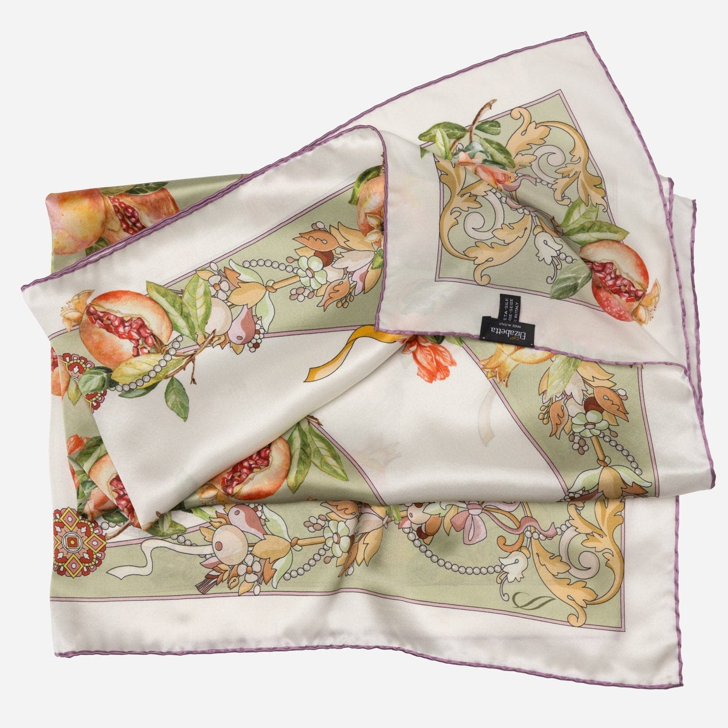 Melograno - Silk Foulard - Venetian Glass Green - My Men's Shop