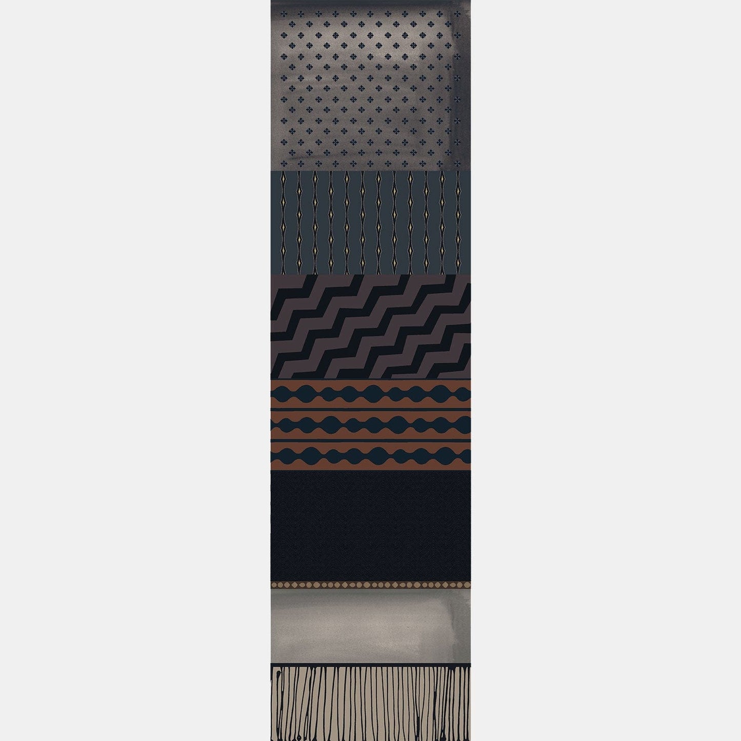 Atri - Long Silk Scarf - Plum - My Men's Shop