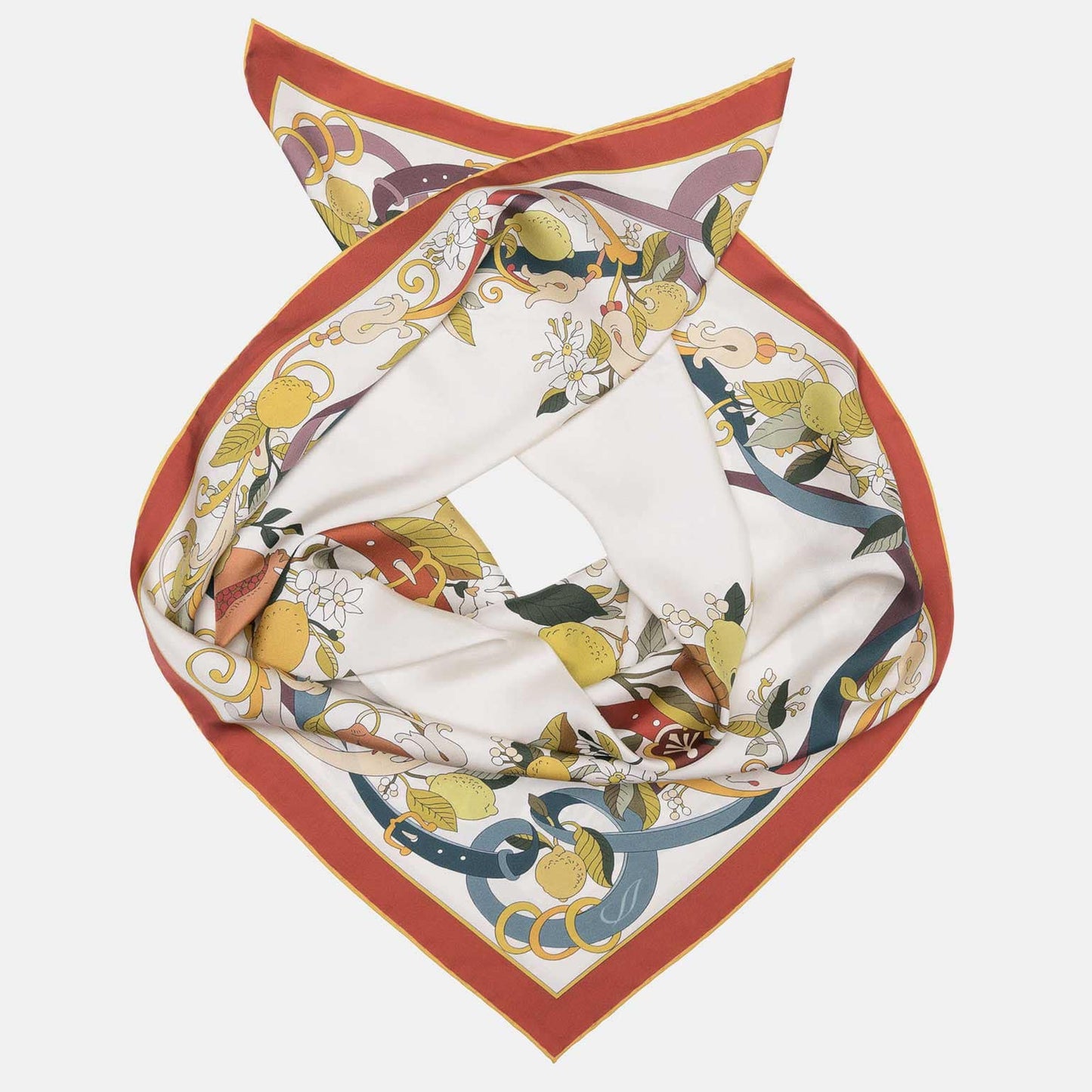 Anthea - Silk Foulard - Ivory - My Men's Shop