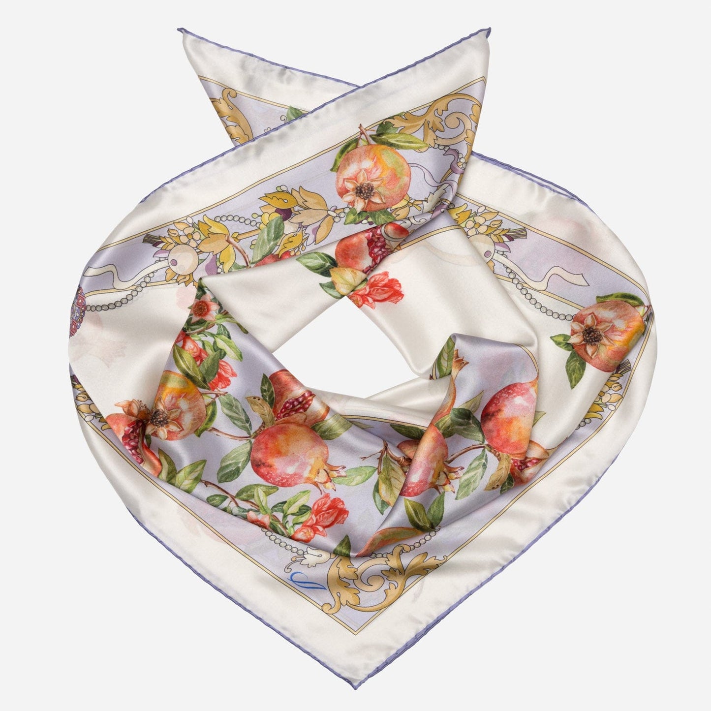 Melograno - Silk Foulard - Lavender