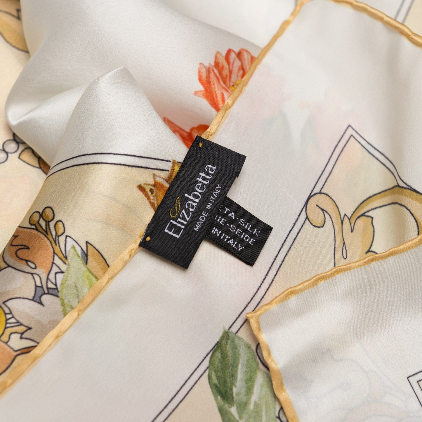 Melograno - Silk Foulard - White Gold - My Men's Shop