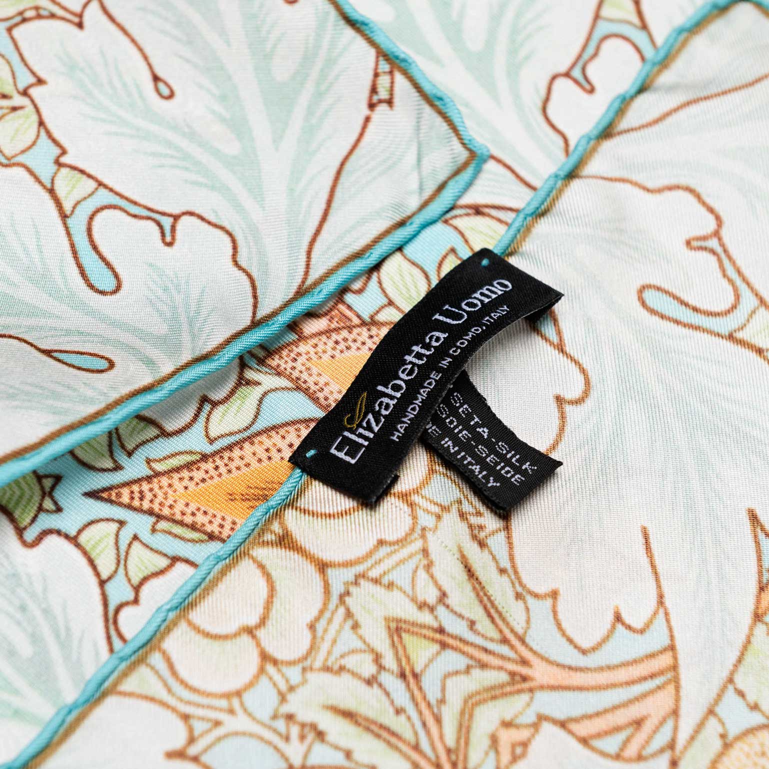 Londra - Silk Pocket Square - Aqua - My Men's Shop
