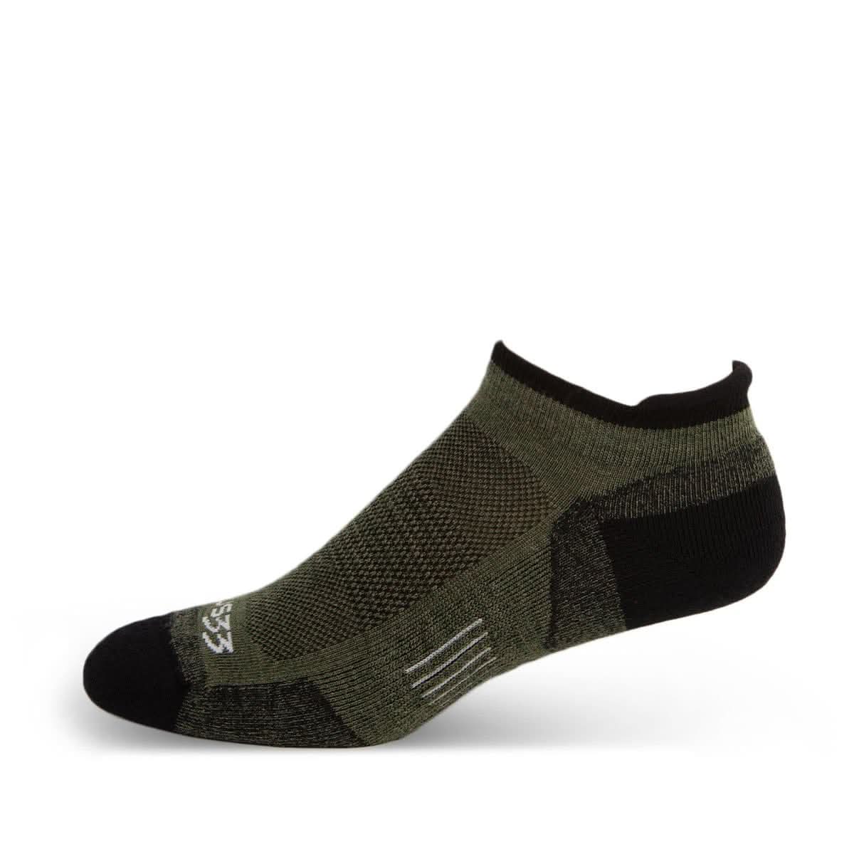 Microweight Cushion - No Show Tab Wool Socks Mountain Heritage - My Men's Shop
