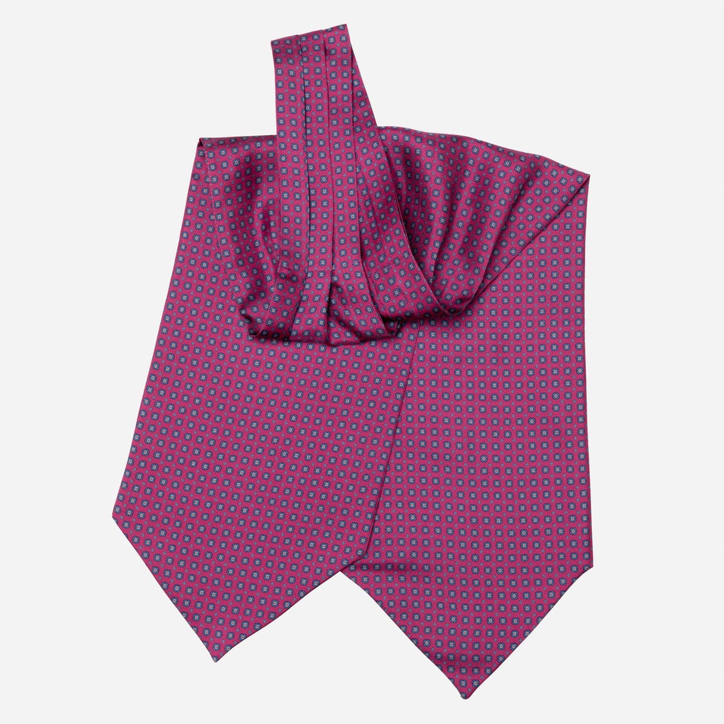 Navona - Silk Ascot Cravat Tie - Magenta - My Men's Shop