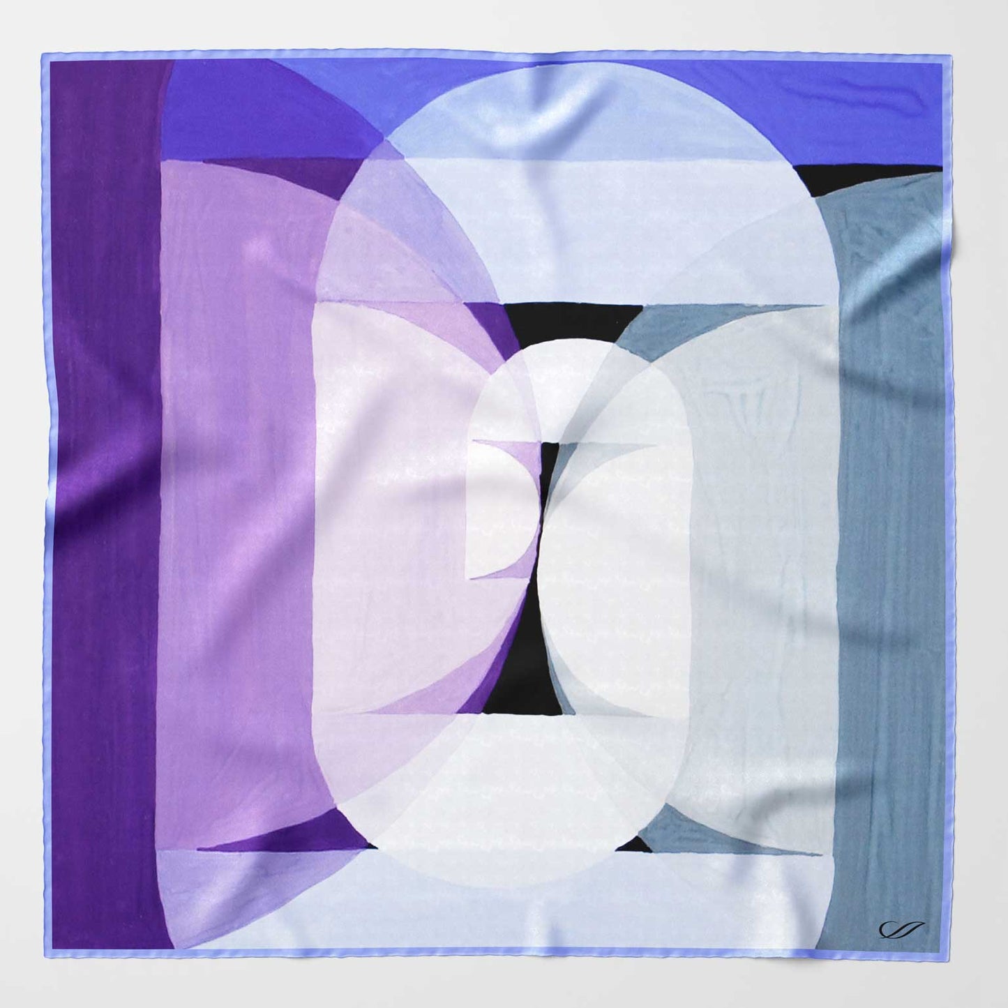 Harmony - Silk Pocket Square - Blue