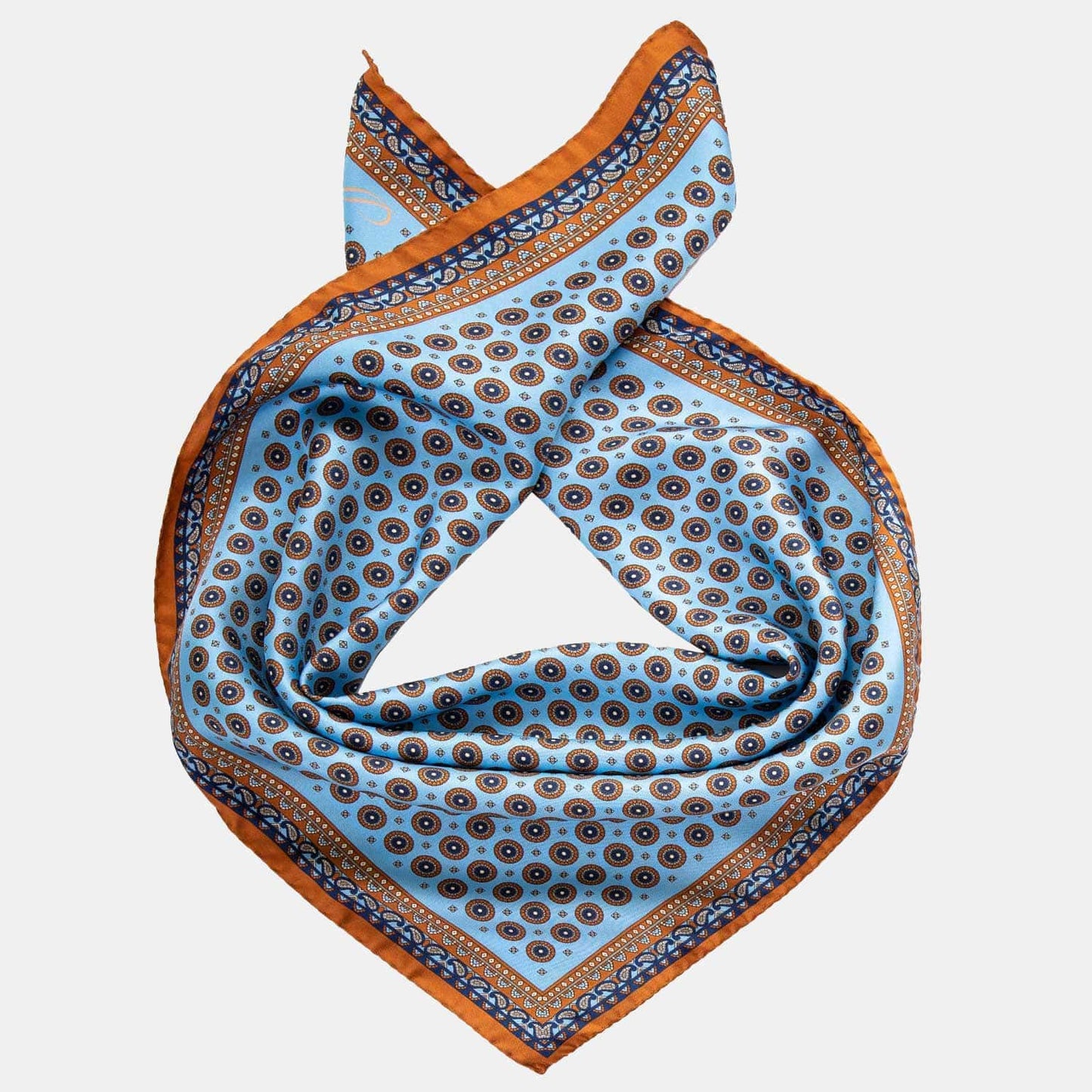 Toscana - Silk Neckerchief - Sky Blue - My Men's Shop