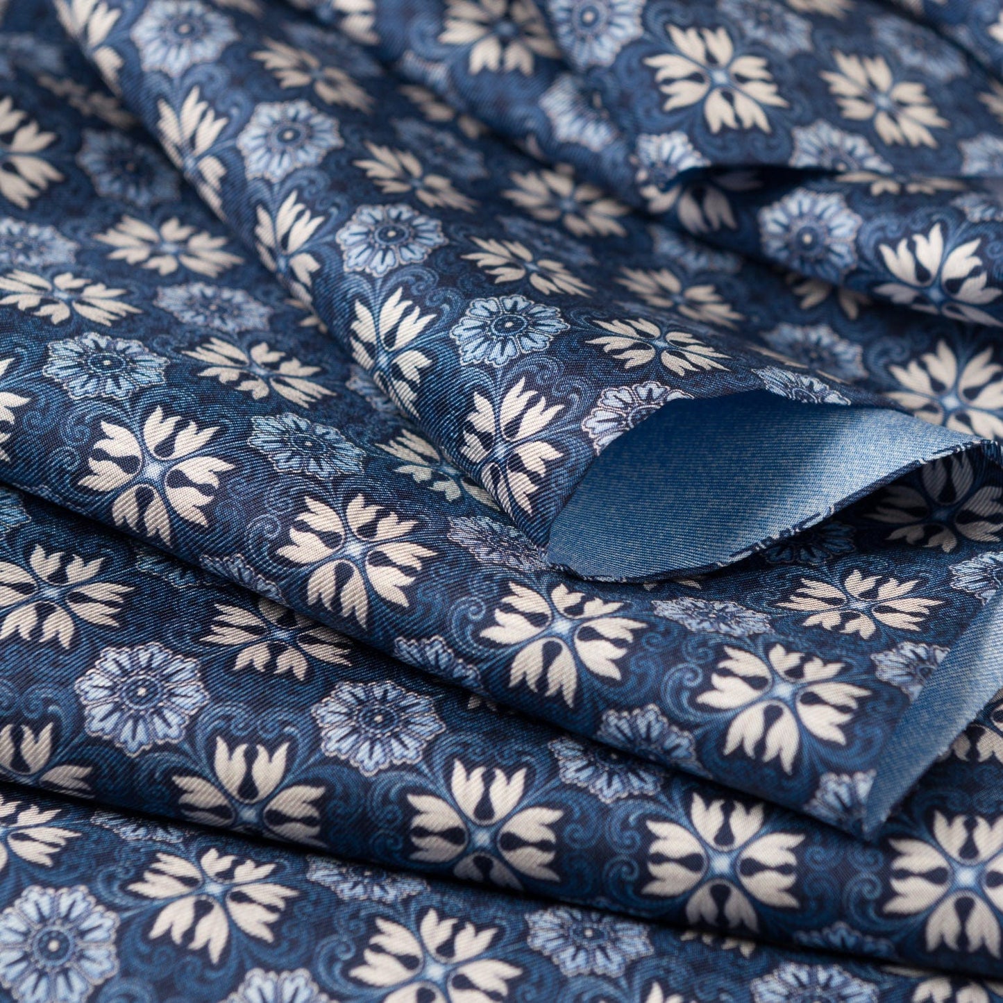 Appia - Reversible Silk Scarf - Blue - My Men's Shop