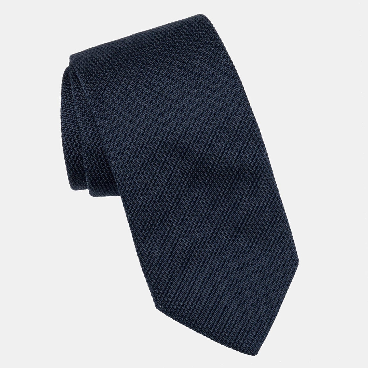 Cavour - Dark Navy Silk Grenadine Tie
