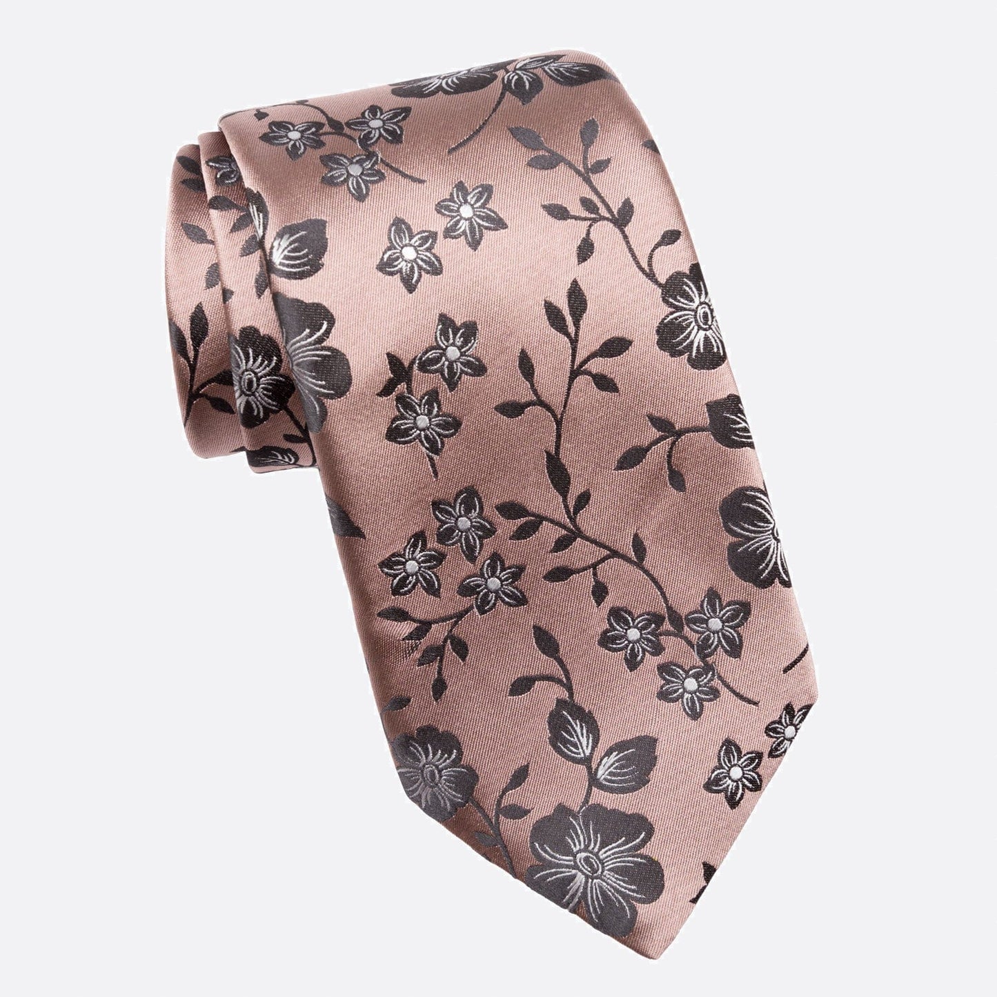 Silvio - Silk Jacquard Tie - Dusty Rose - My Men's Shop