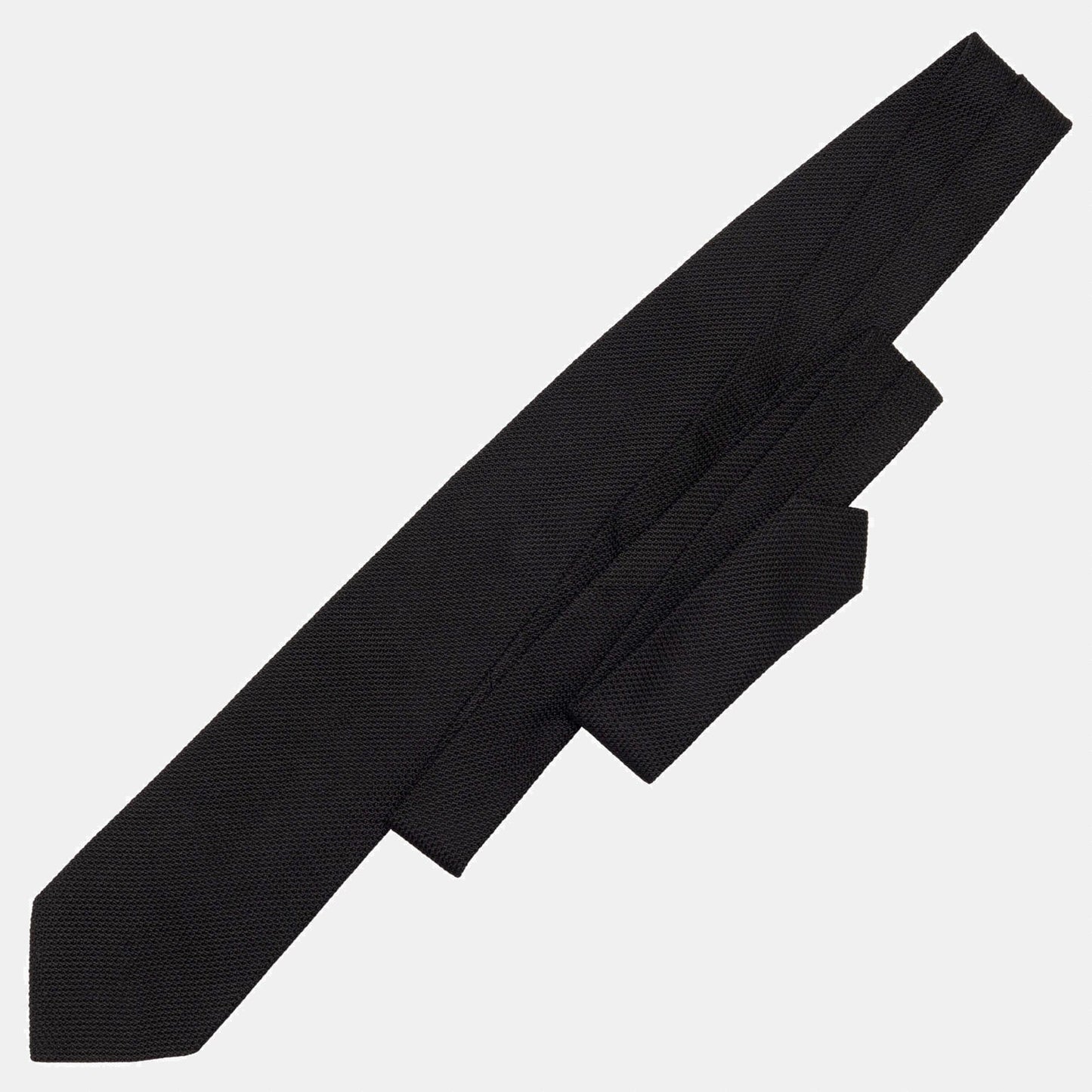 Nero - Black Silk Grenadine Tie - My Men's Shop