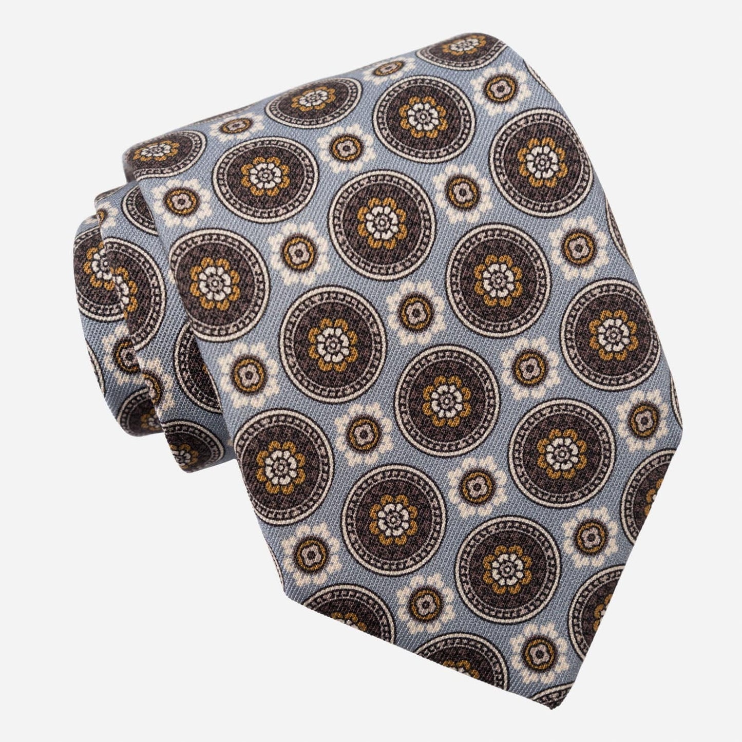 La Vigna - Printed Wool & Silk Tie - Grey - My Men's Shop