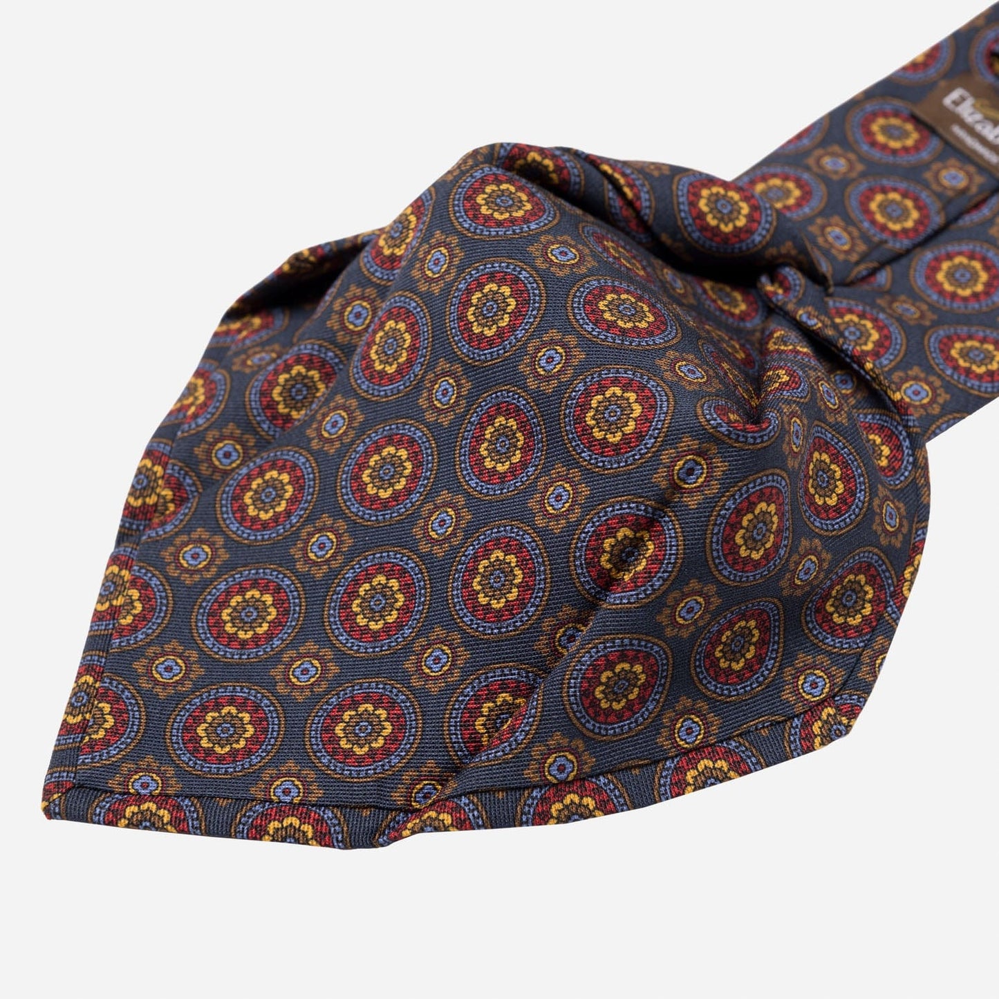 La Vigna - Printed Wool & Silk Tie - Navy - My Men's Shop