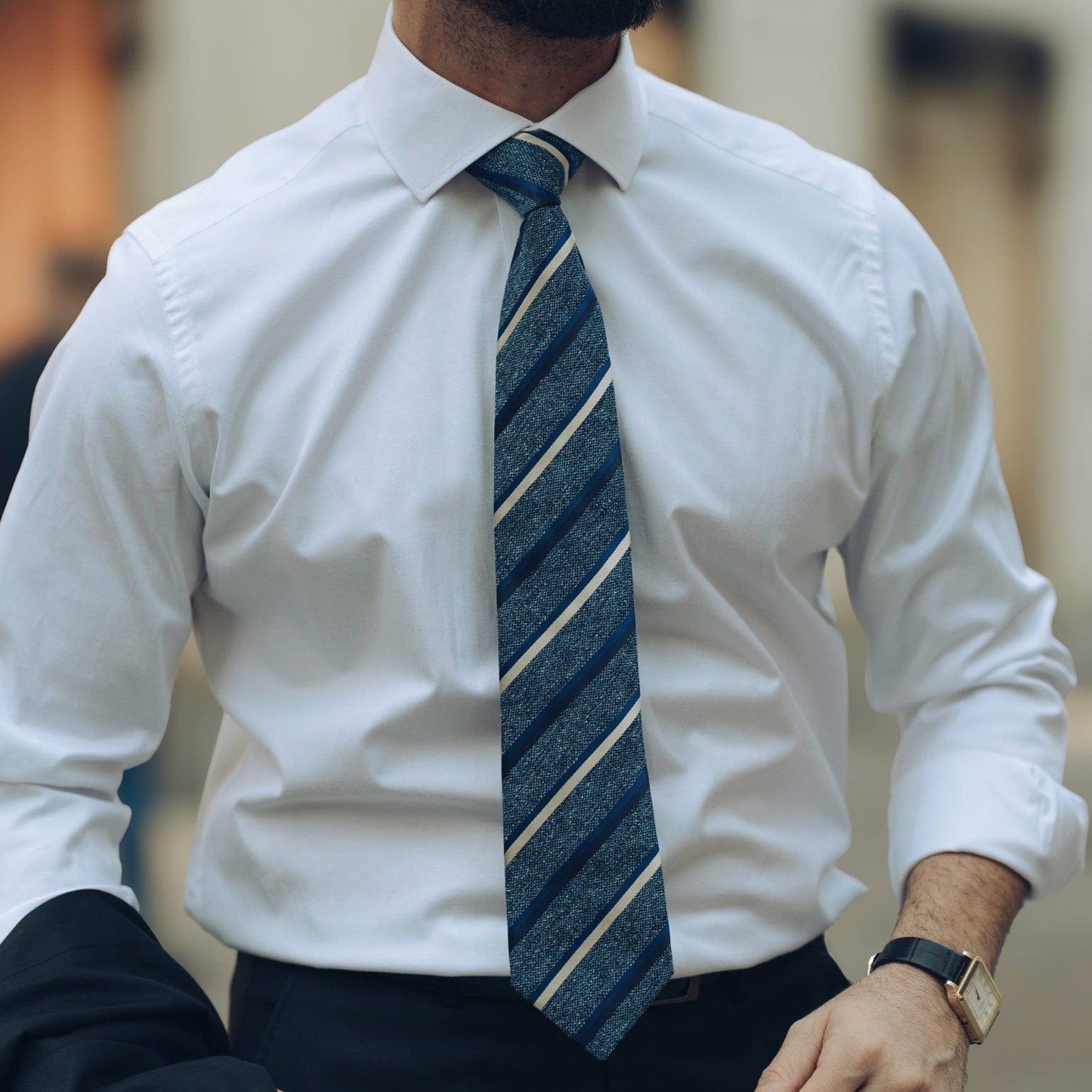 Velletri - Silk Jacquard Tie - Blue - My Men's Shop