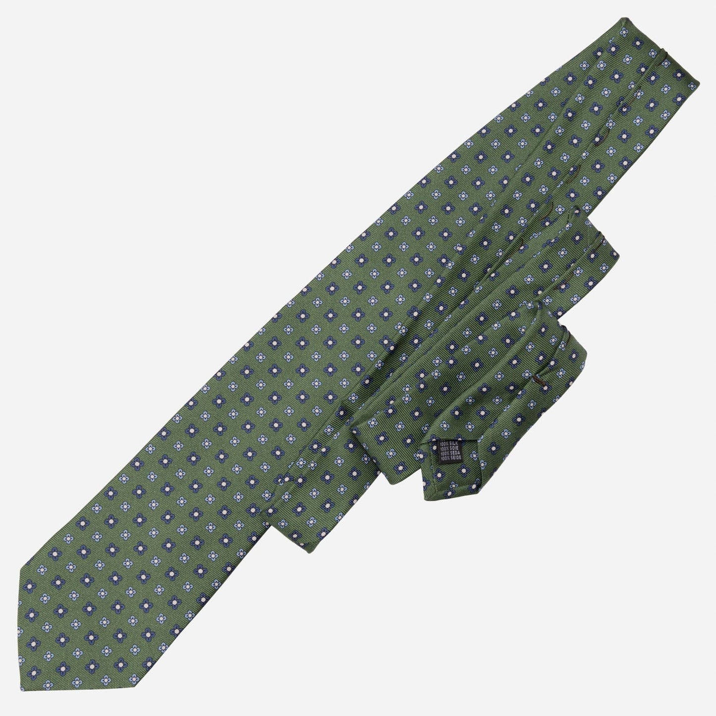 Siracusa - Printed Silk Tie - Green - My Men's Shop
