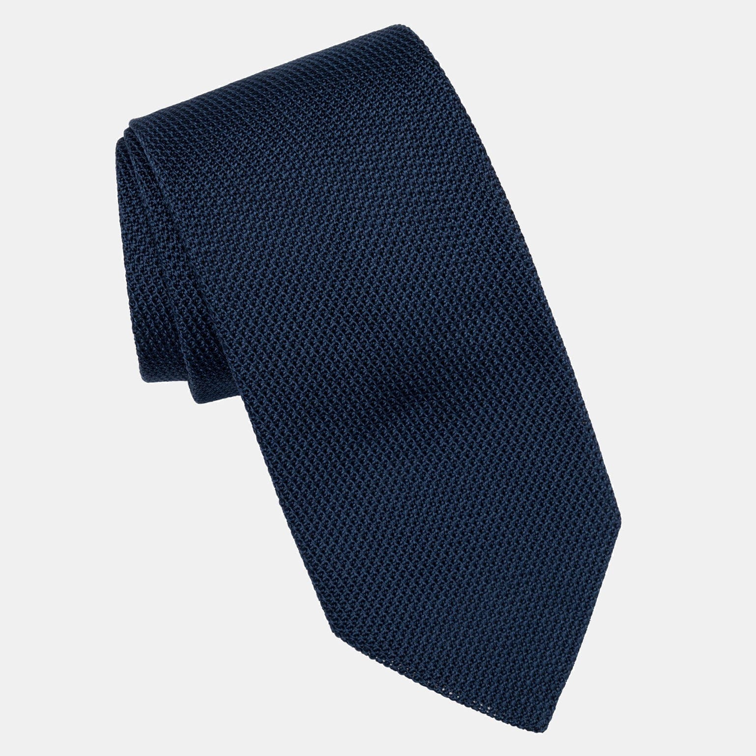 Marino - Navy Blue Silk Grenadine Tie - My Men's Shop