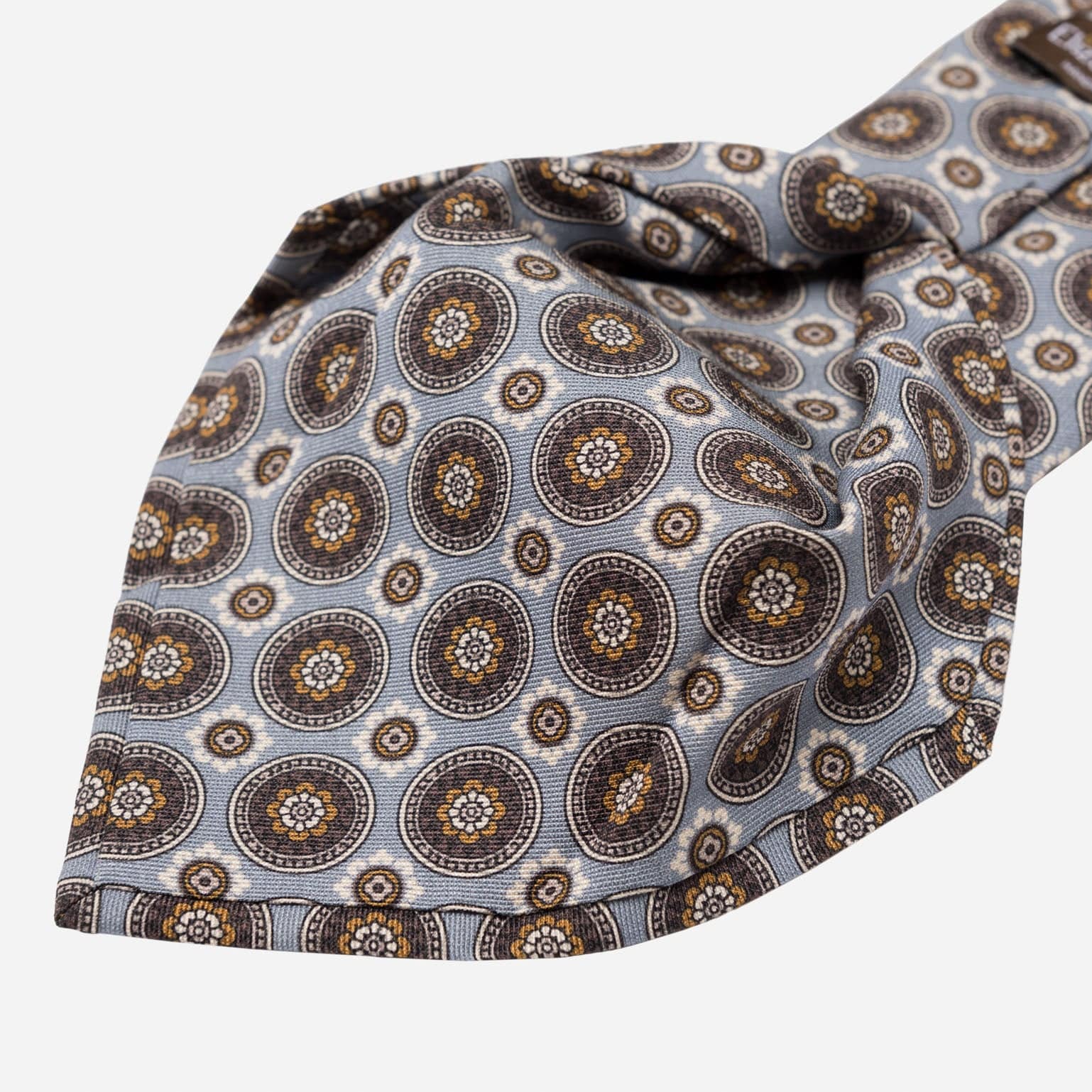 La Vigna - Printed Wool & Silk Tie - Grey - My Men's Shop
