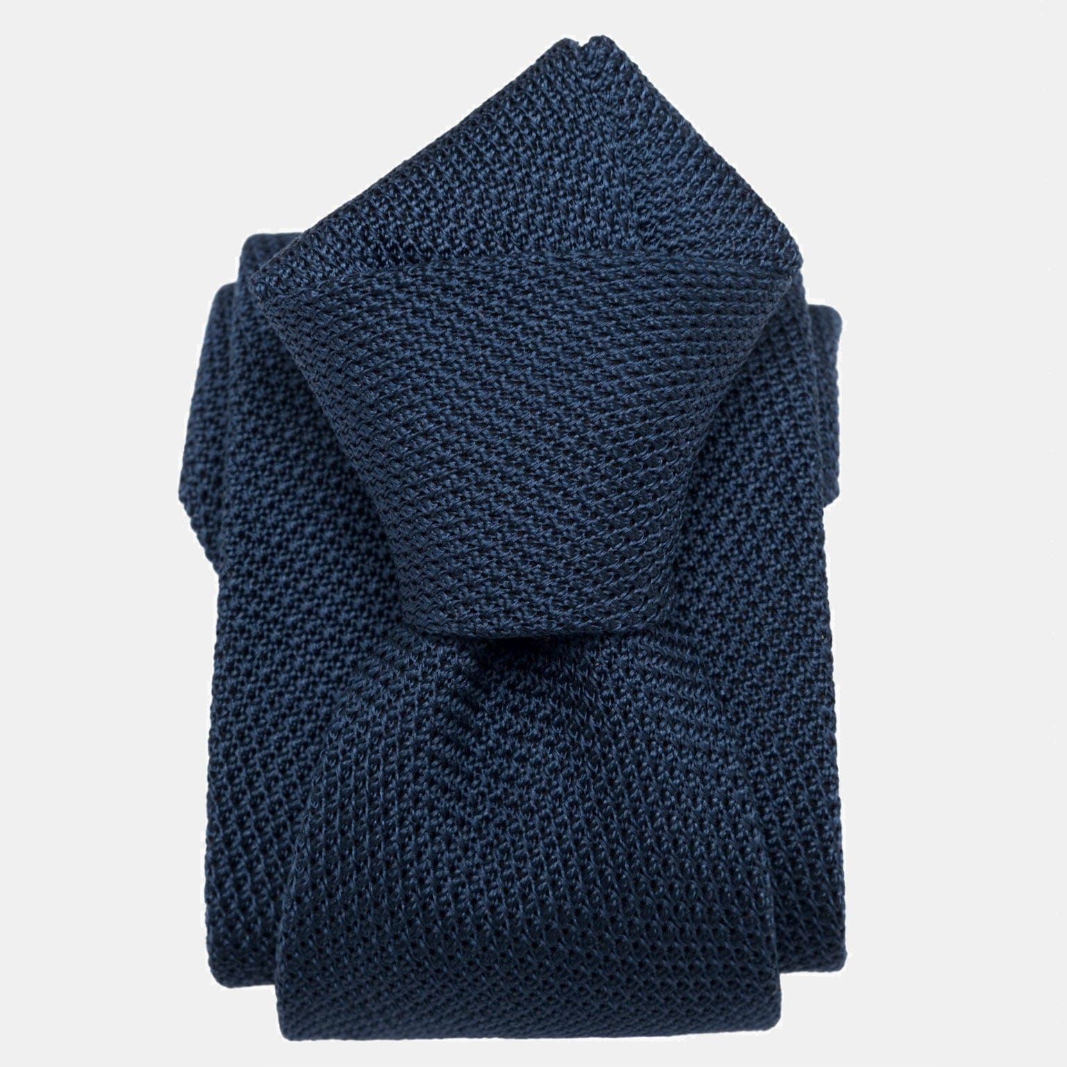 Marino - Navy Blue Silk Grenadine Tie - My Men's Shop