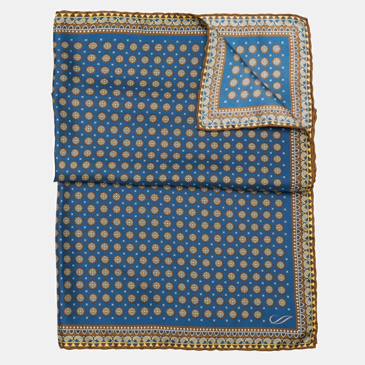 Toscana - Silk Neckerchief - Prussian Blue - My Men's Shop