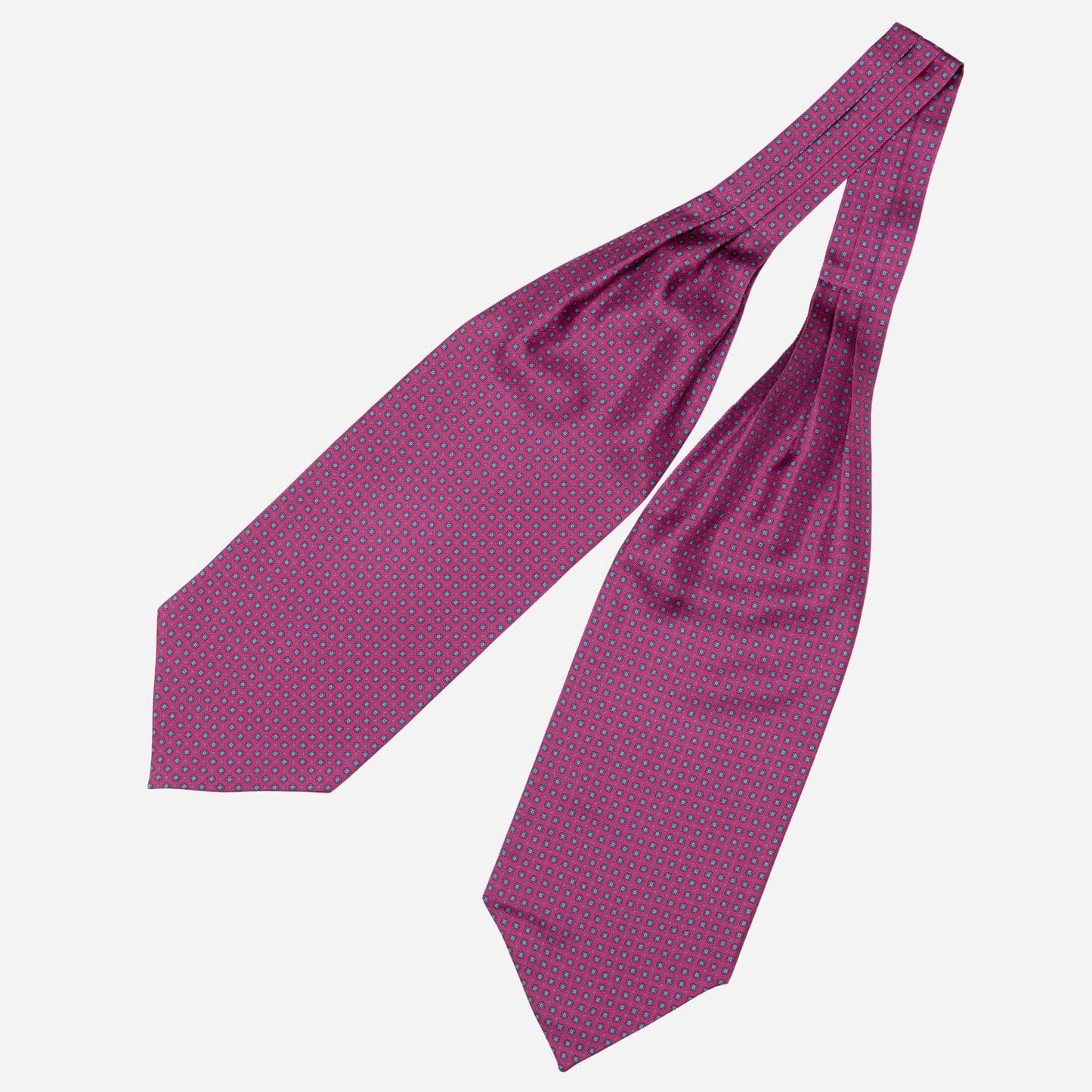 Navona - Silk Ascot Cravat Tie - Magenta - My Men's Shop