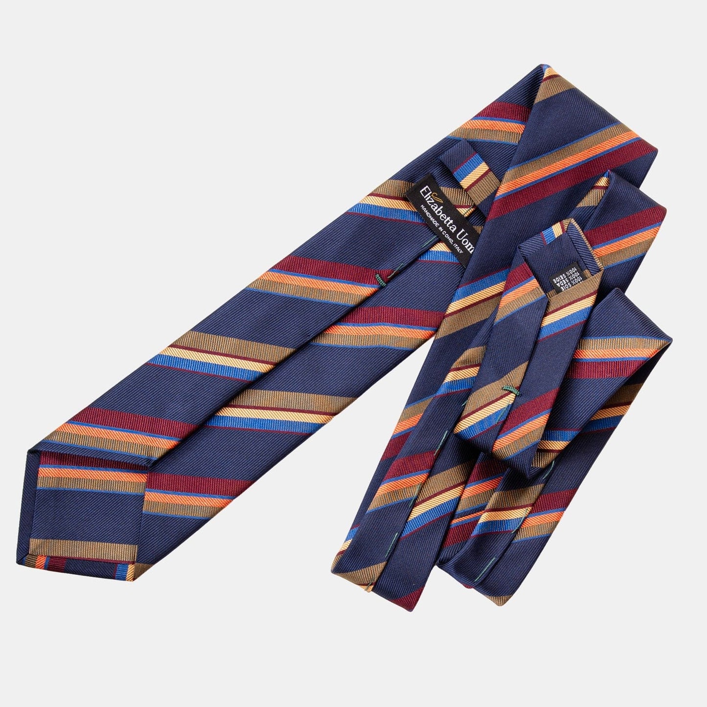 Battisti - Silk Jacquard Tie - Navy - My Men's Shop