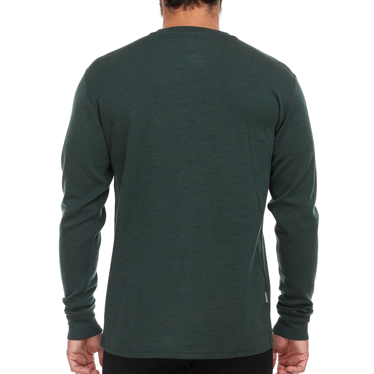 Midweight - Men's Long Sleeve Henley 100% Merino Wool - My Men's Shop