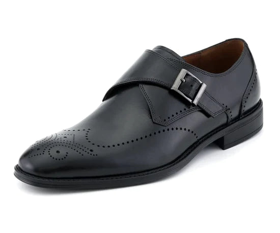 ASHER GREEN - AG1274 LEATHER MONK SLIP ON - My Men's Shop
