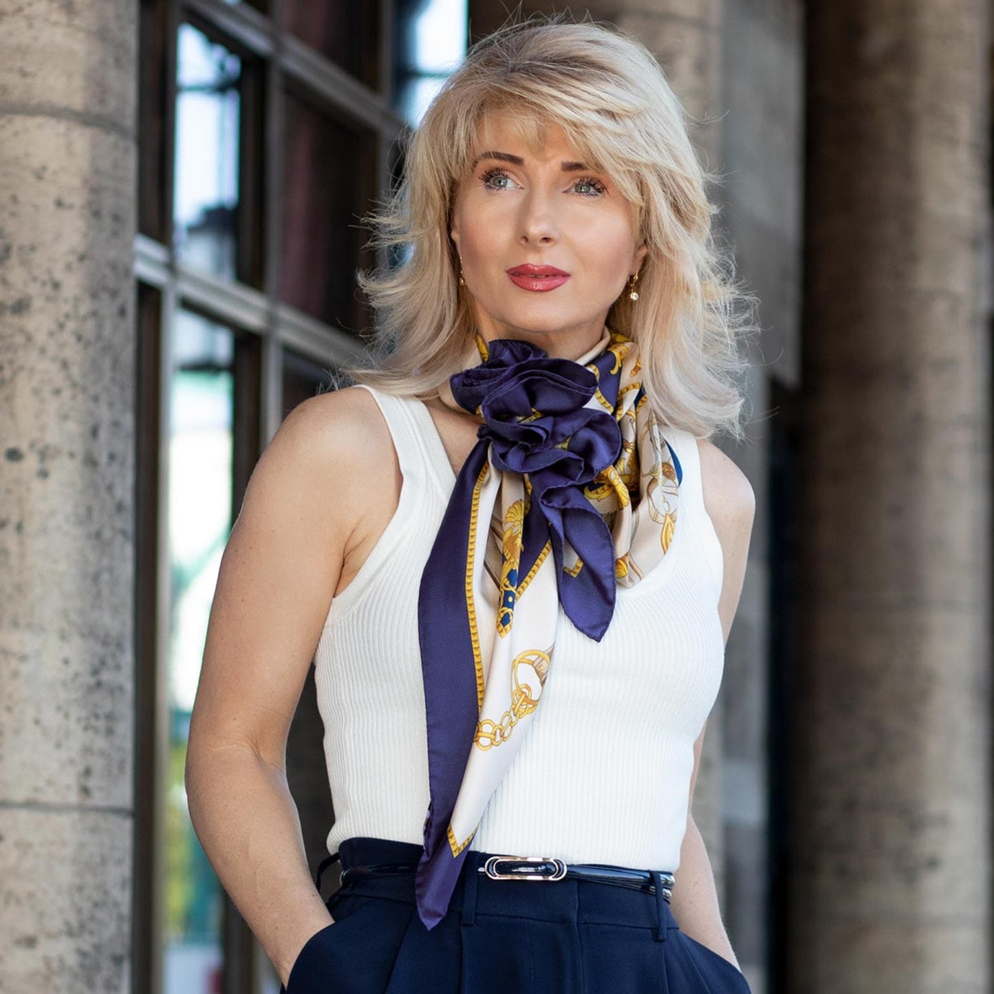 Vittoria - Silk Foulard - Blue - My Men's Shop