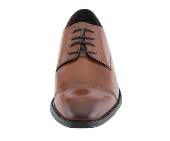 ASHER GREEN - AG1468 LEATHER CAP TOE COMFORTABLE RUBBER SOLE - My Men's Shop