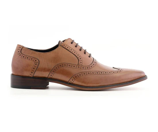 Men's LEATHER WING TIP OXFORD - My Men's Shop