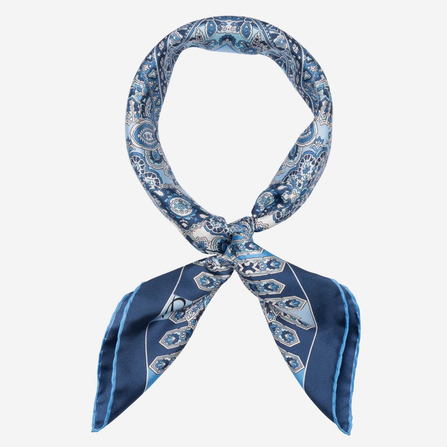 Messina - Silk Neckerchief - Azure - My Men's Shop