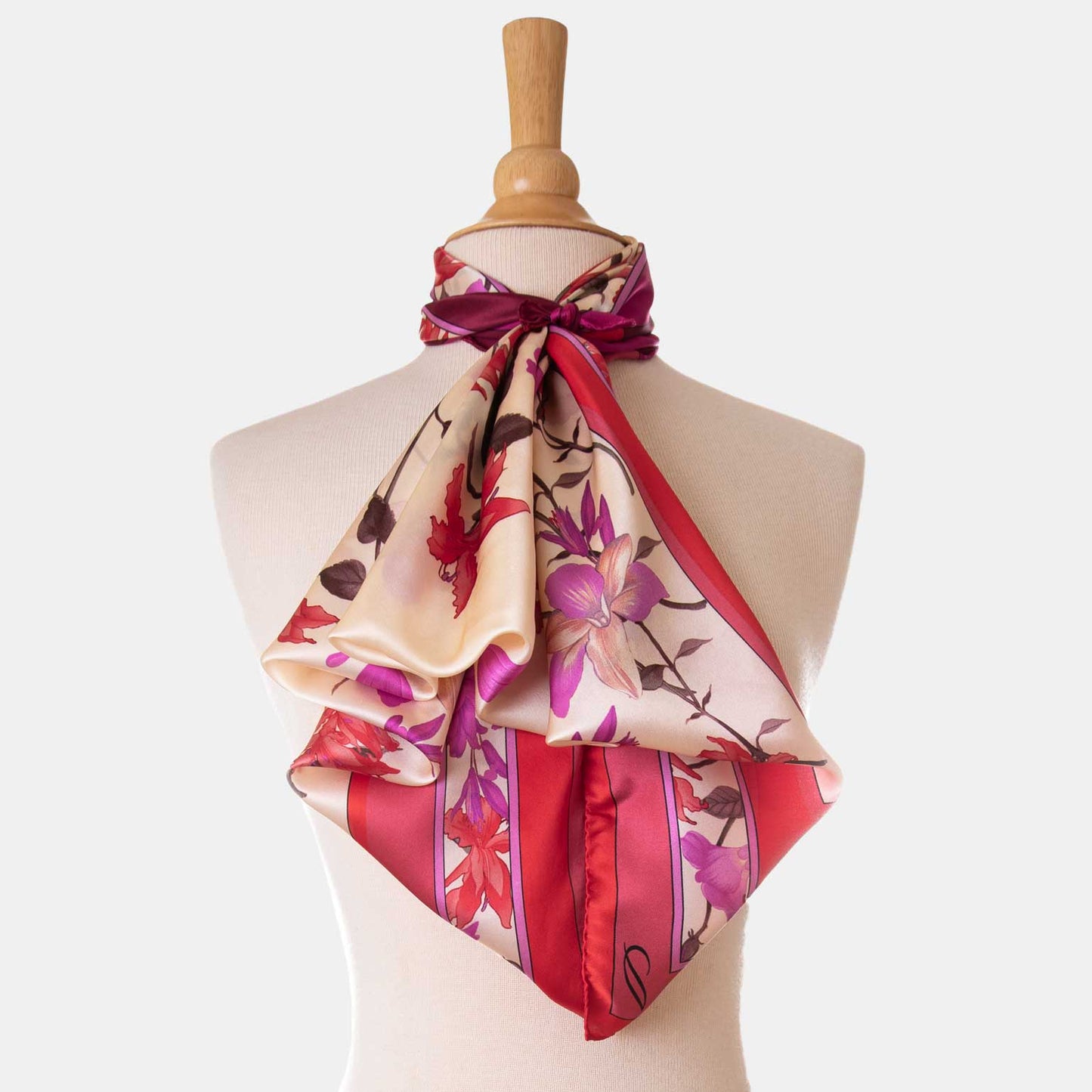 Serena - Silk Foulard - Fuchsia