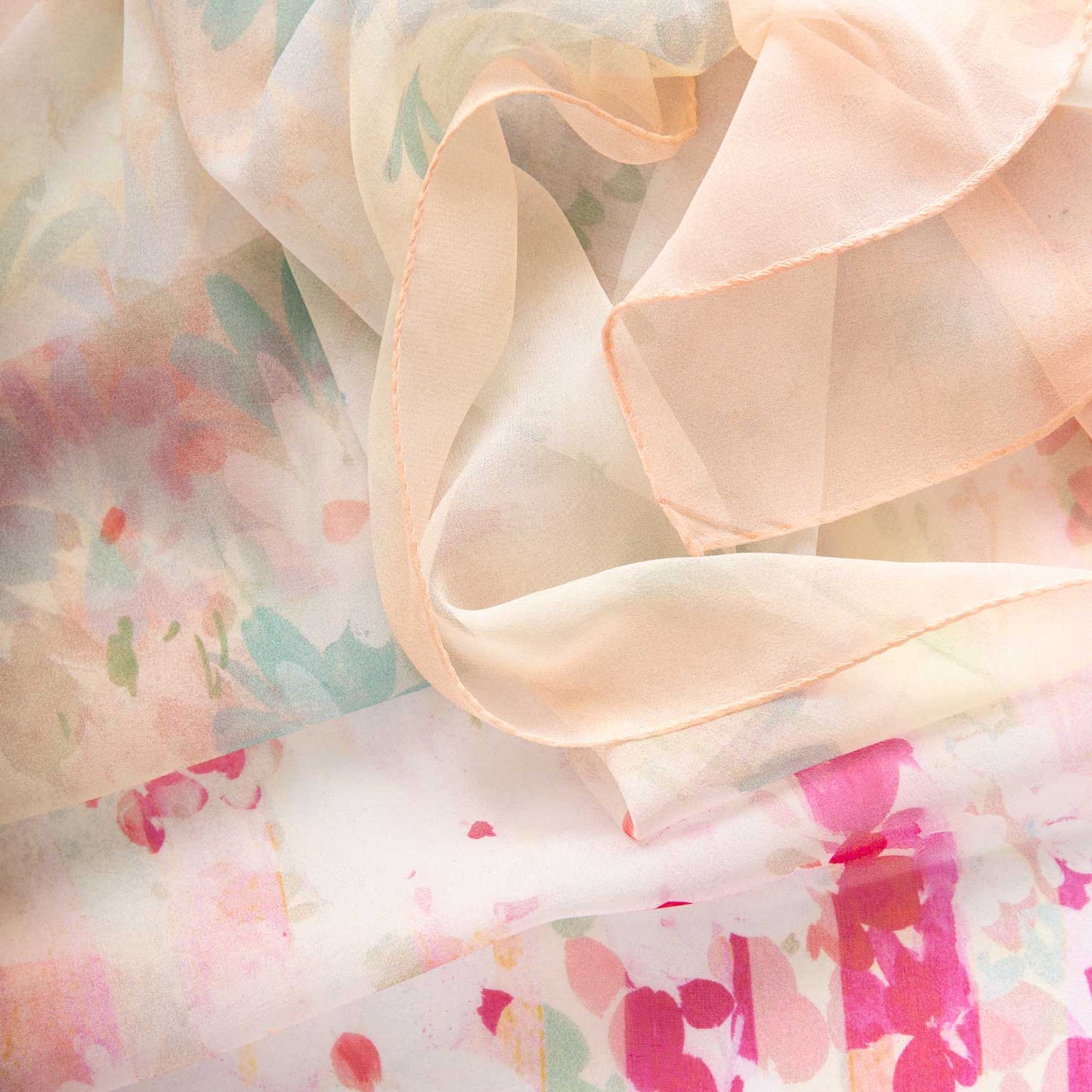 Meadow - Long Silk Scarf - Salmon Pink - My Men's Shop