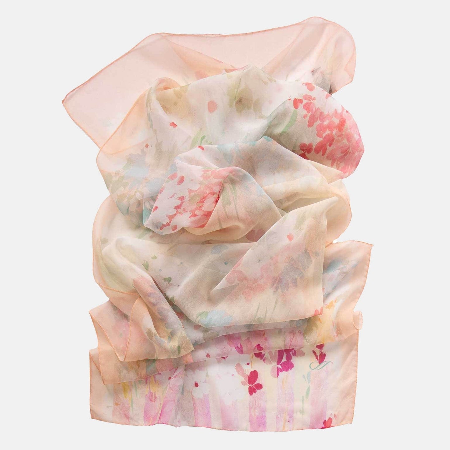Meadow - Long Silk Scarf - Salmon Pink - My Men's Shop