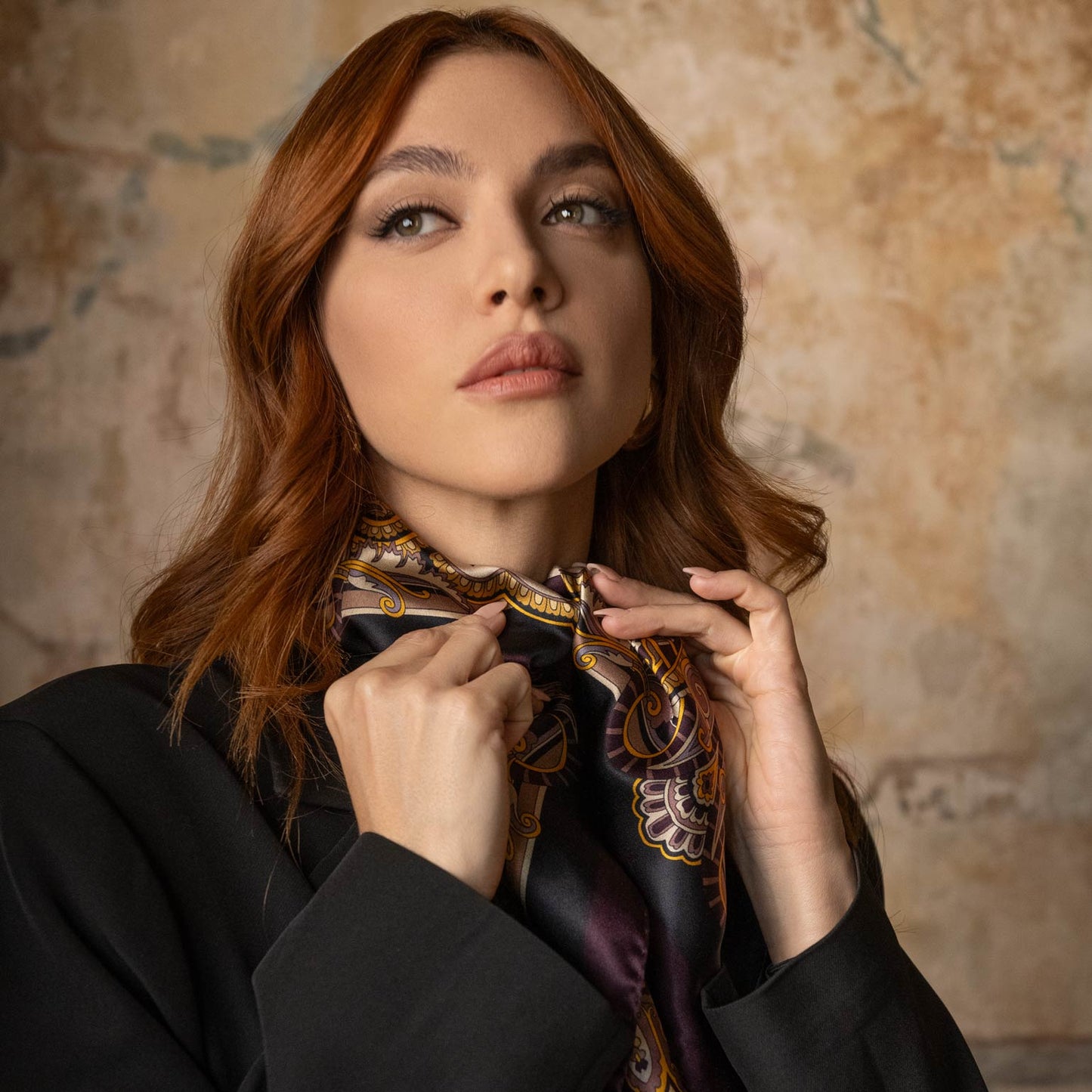 Malta - Silk Foulard - Plum - My Men's Shop