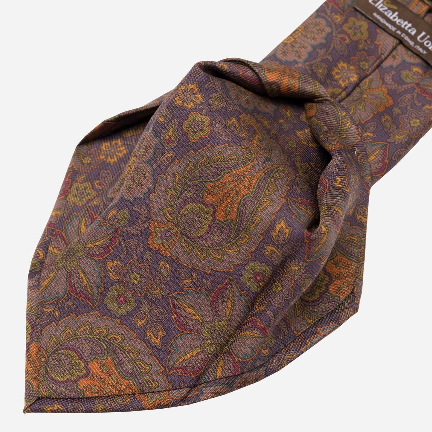 Trevi - Printed Madder Silk Tie - Plum - My Men's Shop