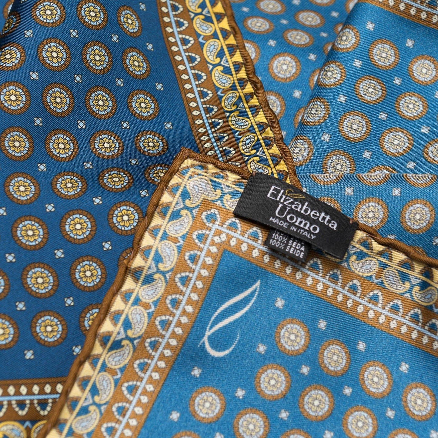Toscana - Silk Neckerchief - Prussian Blue - My Men's Shop