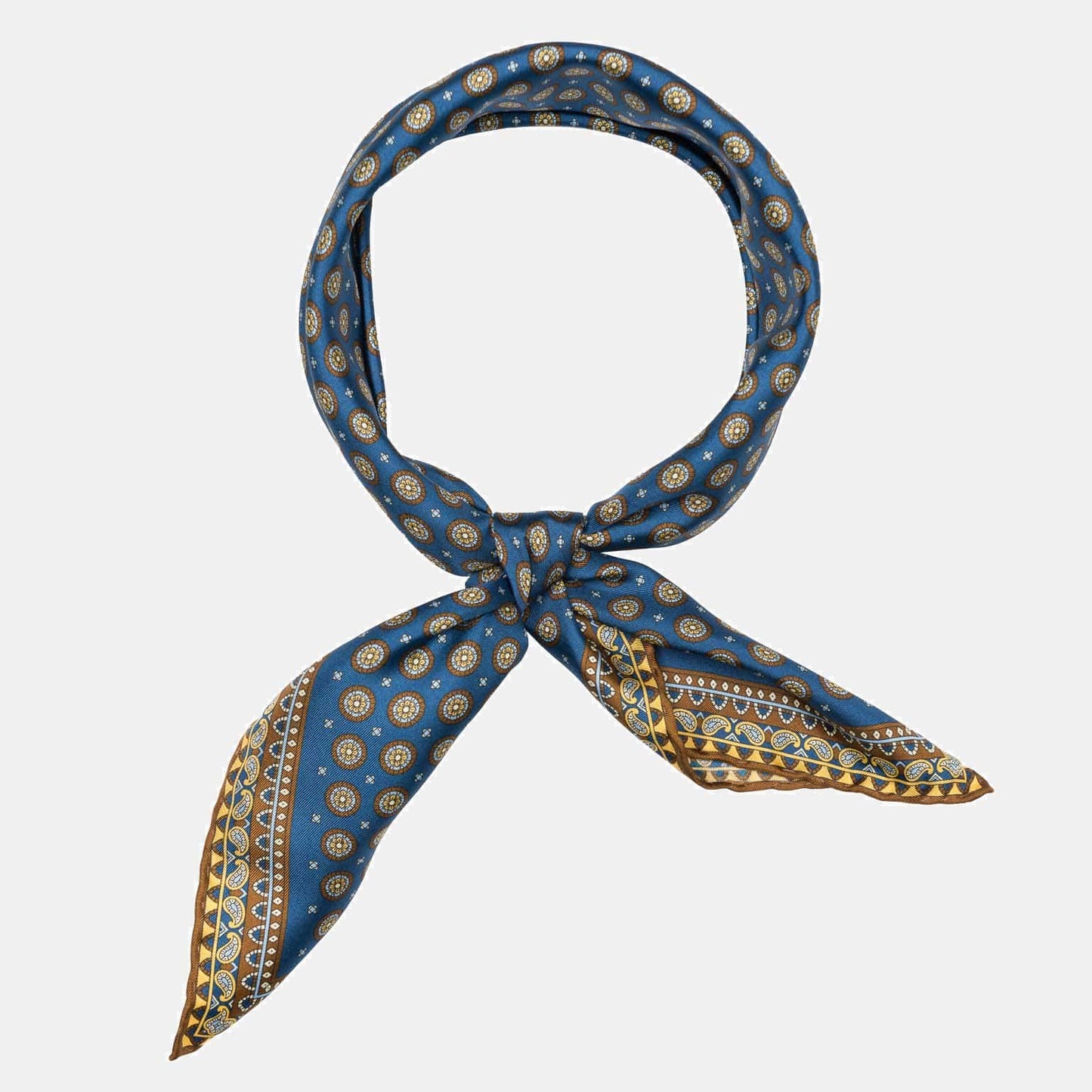 Toscana - Silk Neckerchief - Prussian Blue - My Men's Shop