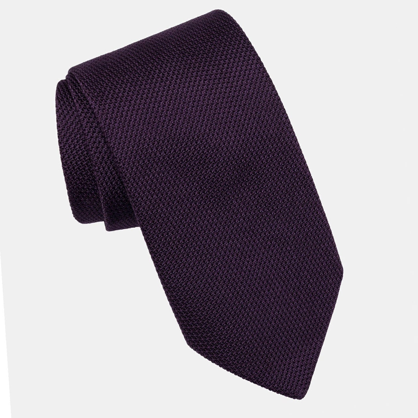 Plum - Silk Grenadine Tie
