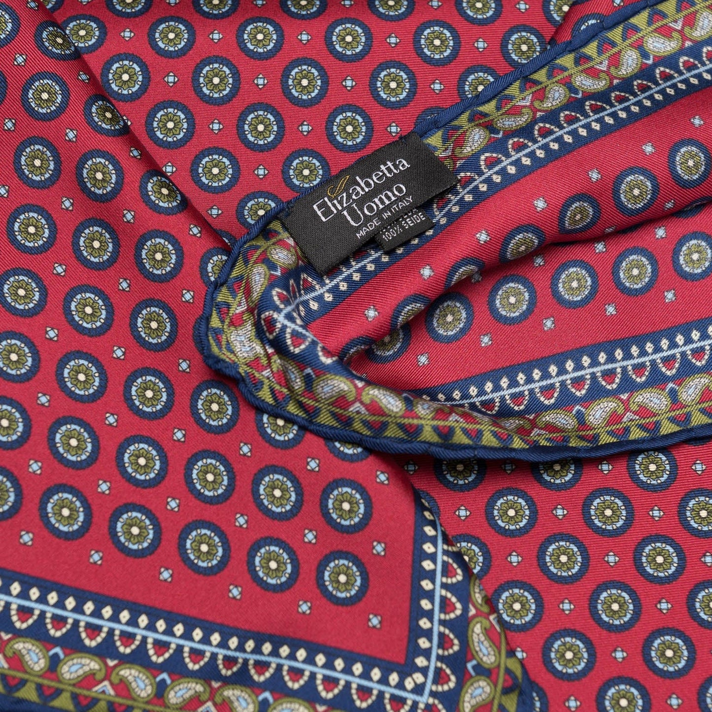 Toscana - Silk Neckerchief - Cranberry - My Men's Shop