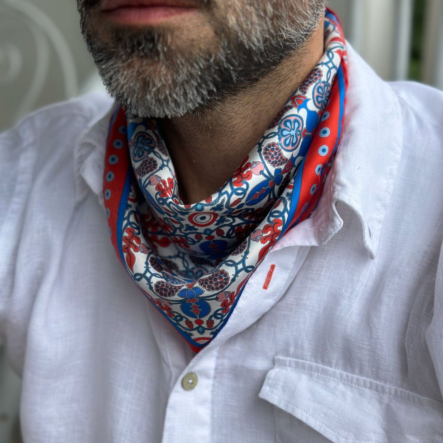 Barbaresco - Silk Neckerchief - Red