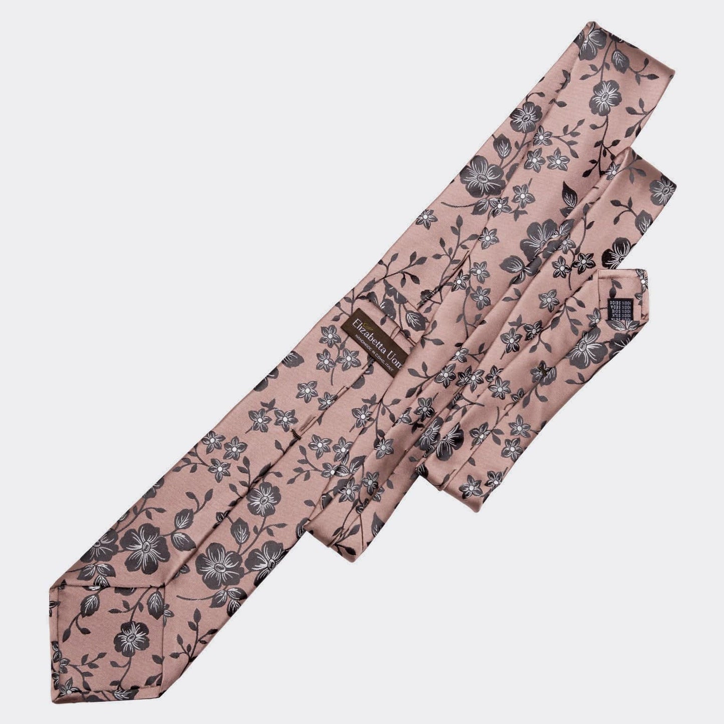 Silvio - Silk Jacquard Tie - Dusty Rose - My Men's Shop